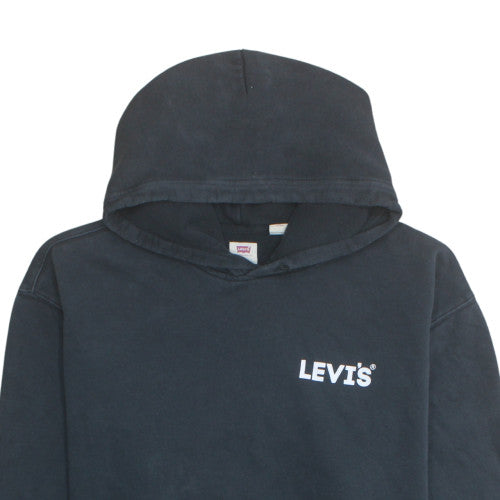 Levi's Men's Black XL Relaxed Fit Pullover Hoodie