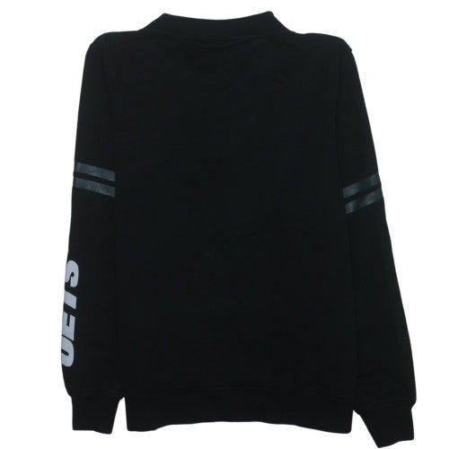 NFL Team Apparel Men's Black Jets 1/4 Zip Sweatshirt M