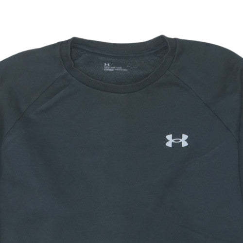 Under Armour Men's Black Crew Neck Sweatshirt Size L Loose Fit