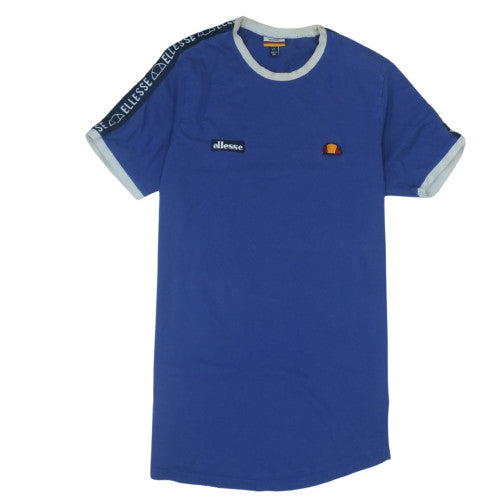 Ellesse Men's Blue Crew Neck Short Sleeve Logo T-Shirt Size L