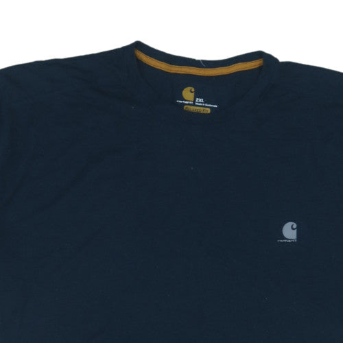 Carhartt Men's Blue 2XL Relaxed Fit Crew Neck T-Shirt