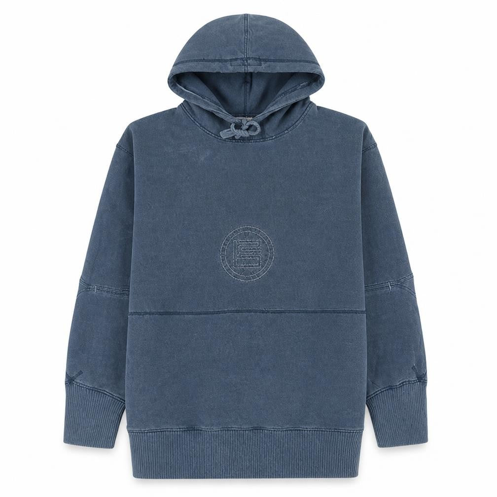 Nike Men's Blue XL Pullover Hoodie – Embroidered Logo Jersey Sweatshirt