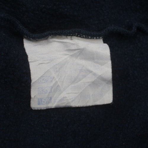 Champion Men's Blue 1/4 Zip Embroidered Logo Fleece Sweatshirt M