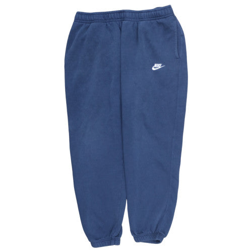 Nike Men's Blue XL Fleece Sweatpants Tapered Logo Joggers