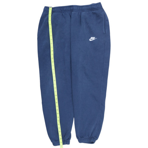 Nike Men's Blue XL Fleece Sweatpants Tapered Logo Joggers