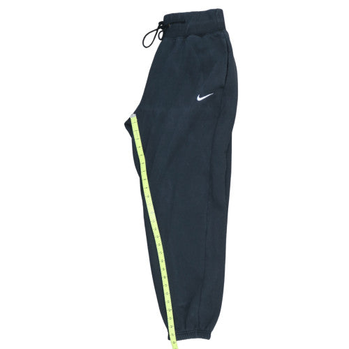 Nike Women's Black Fleece Sweatpants S Regular Fit Drawstring Tapered