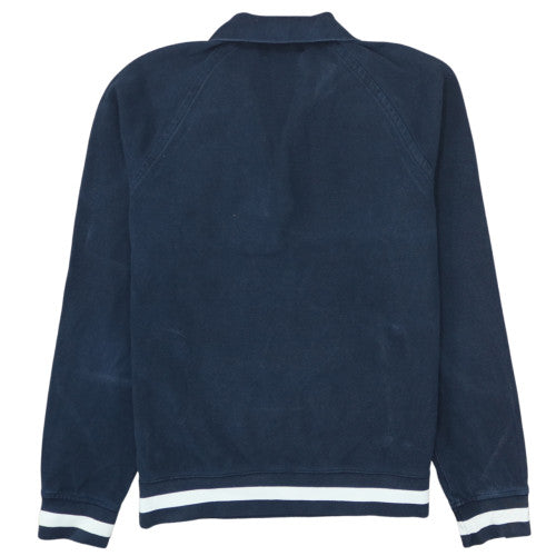 Fred Perry Men’s Blue 1/4 Zip Sweatshirt M Cotton Blend