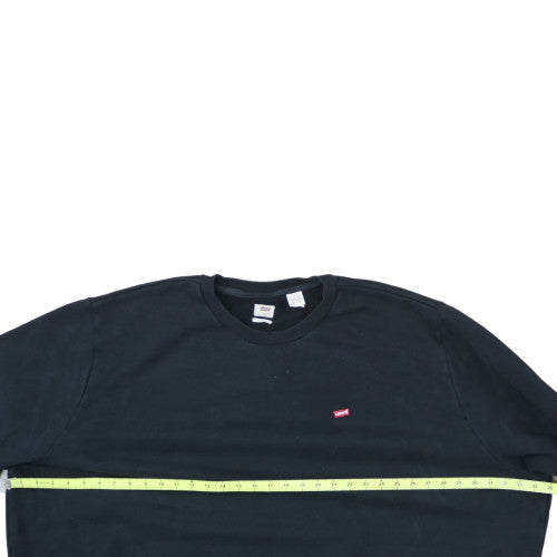 Levi's Men's Black 5XL Pullover Sweatshirt Crew Neck Regular Fit