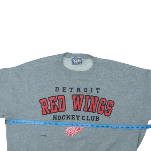 Lee Sport Women’s Grey Detroit Red Wings Pullover Sweatshirt XXL