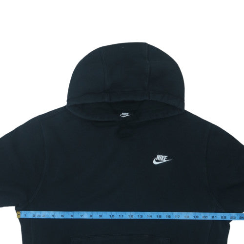 Nike Men's Black Pullover Hoodie M Fleece Logo Sweatshirt