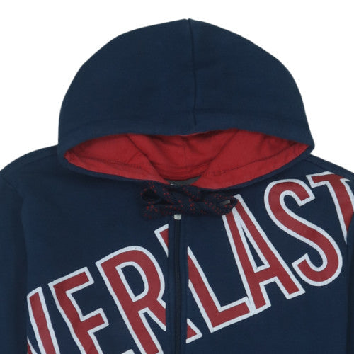 Everlast Men's Blue Full Zip Hoodie L Sportswear Classic Style