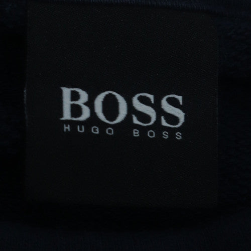 Hugo Boss Men's Blue XL Logo Pullover Sweatshirt