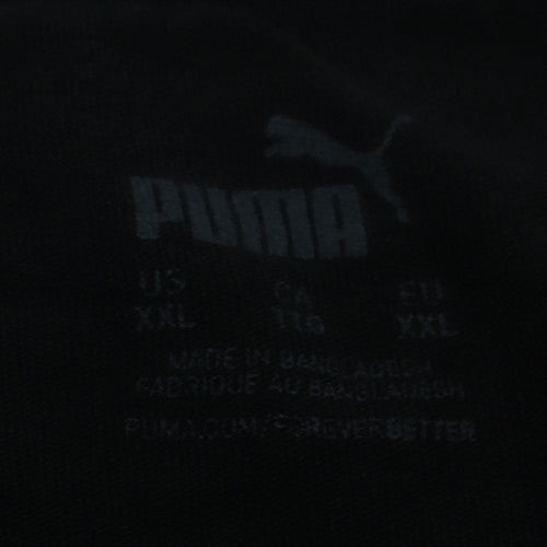 Puma Men's Black Crew Neck Short Sleeve Graphic T-Shirt XXL