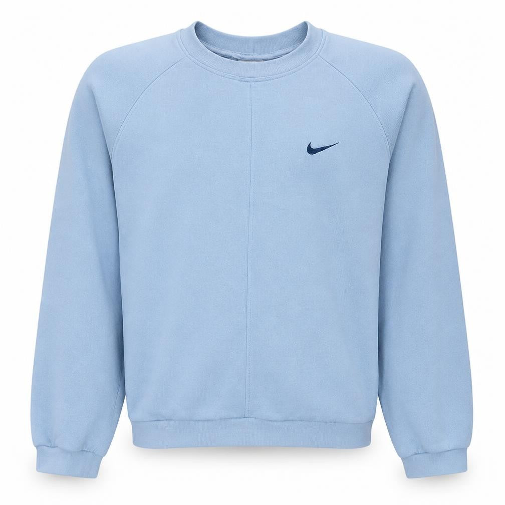 Nike Boys Blue Crew Neck Fleece Pullover Sweatshirt Size 13-14 Years