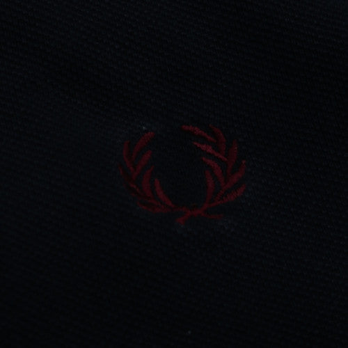 Fred Perry Men's Black Short Sleeve Cotton Polo Shirt M