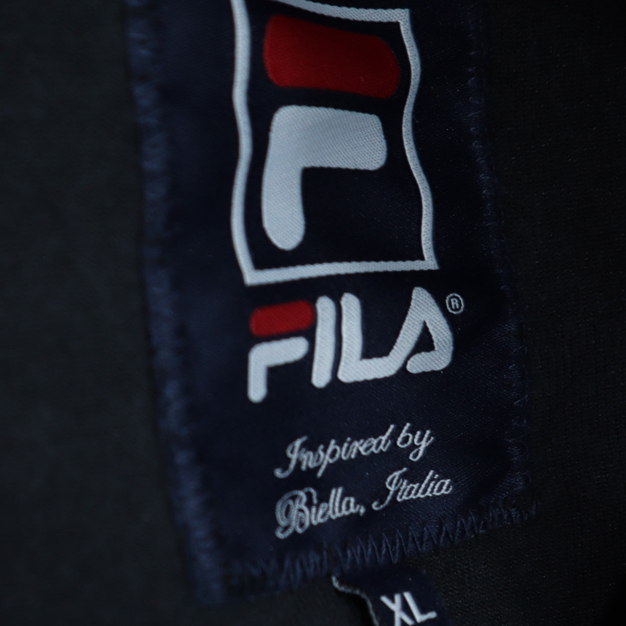 Fila Men's Black XL Velour Track Jacket Full Zip Retro Sportswear