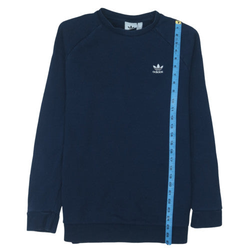 Adidas Men's Blue Crew Neck Pullover Sweatshirt Size M