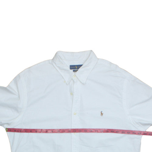 Ralph Lauren Men’s White Slim Fit Oxford Button-Down Shirt 2XL