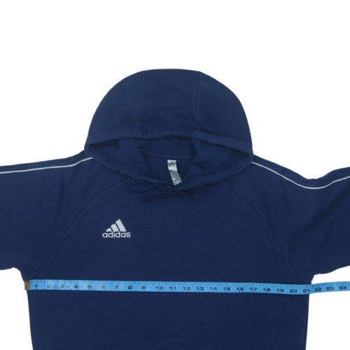 Adidas Men's Blue Pullover Hoodie Size M Fleece Sportswear