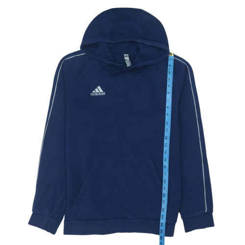 Adidas Men's Blue Pullover Hoodie Size M Fleece Sportswear