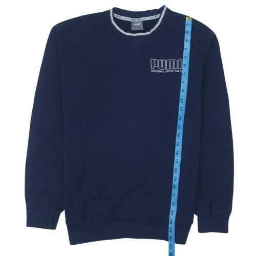 Puma Men's Blue Pullover Sweatshirt Size M Crew Neck Sports Style