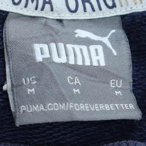 Puma Men's Blue Pullover Sweatshirt Size M Crew Neck Sports Style