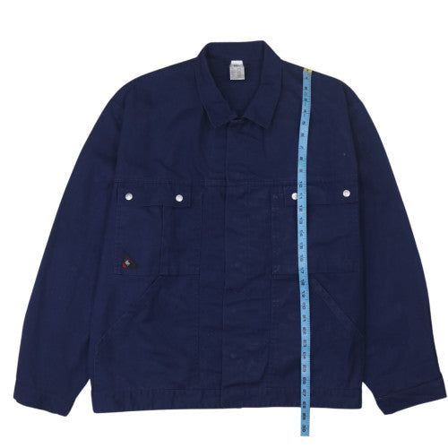 BP Men's Blue Cotton Workwear Jacket 3XL Regular Fit