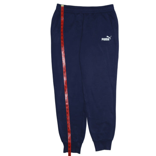 Puma Men's Blue Regular Fit Sweatpants Size L