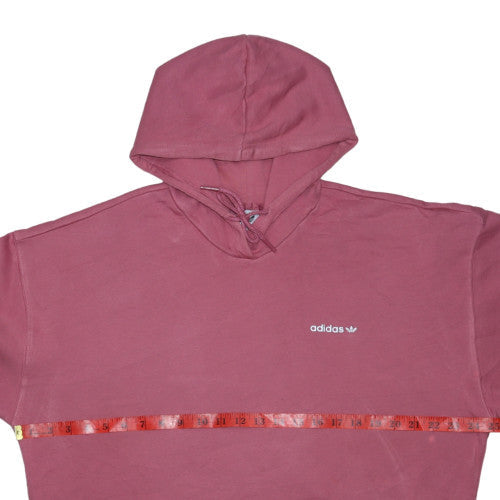 Adidas Women’s Pink Pullover Hoodie Size L Cotton Casual
