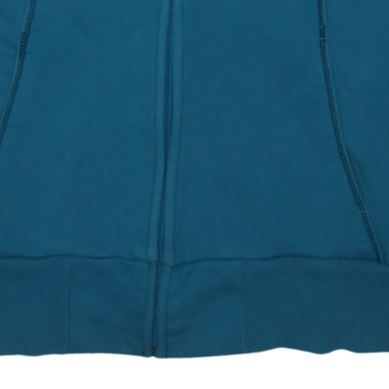 Puma Women Blue Full Zip Track Jacket Size 14 Cotton Blend