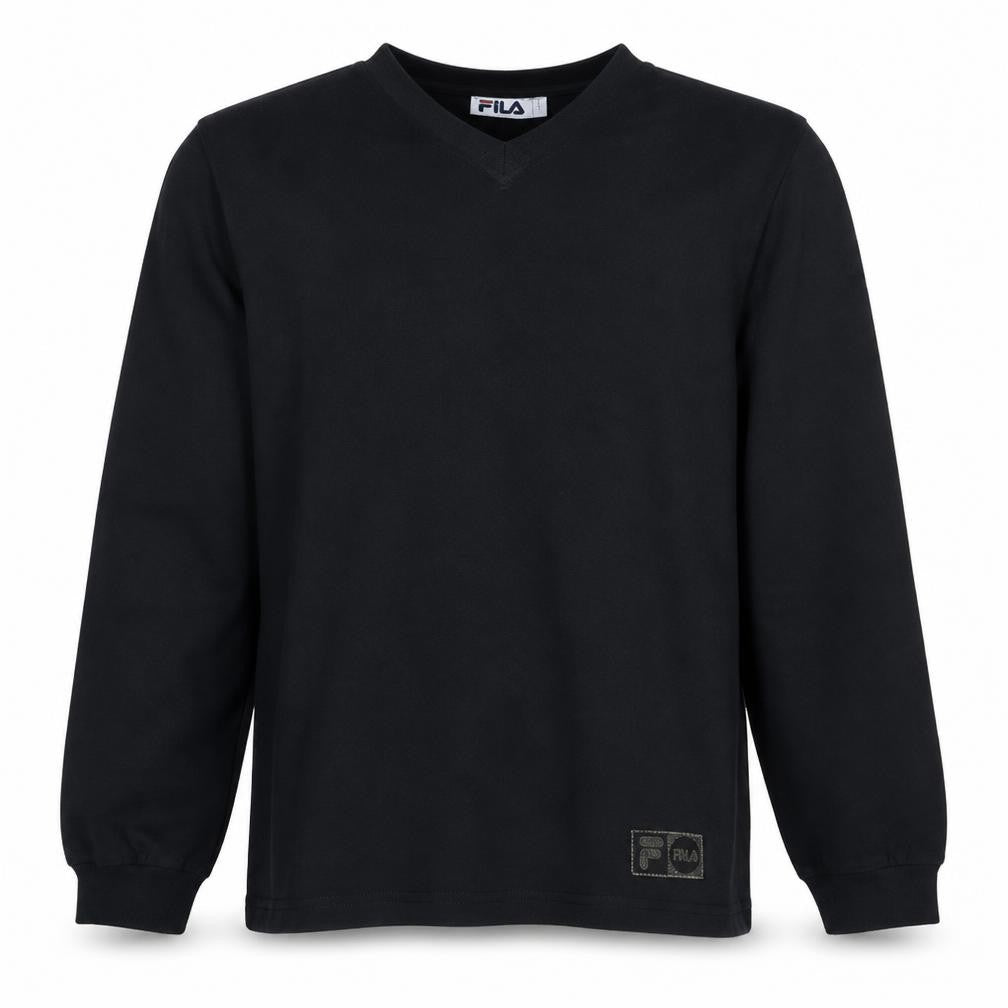 Fila Men's Black Medium Pullover Sweatshirt Crew Neck Logo