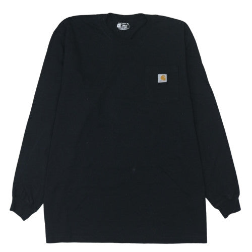 Carhartt Men's Black 2XL Long Sleeve Crew Neck T-Shirt