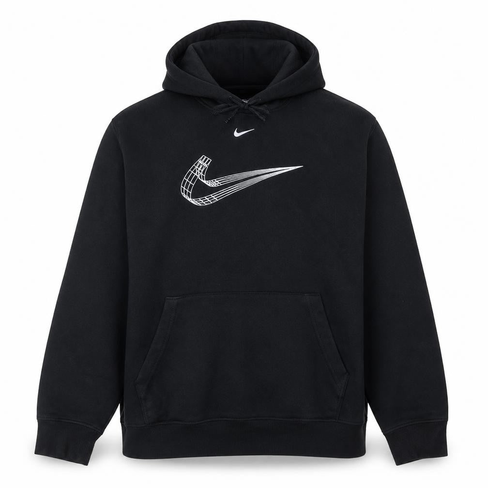 Nike Women's Black XL Pullover Hoodie with Silver Graphic Logo