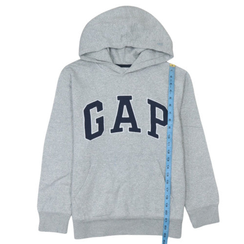 GAP Boys Grey Pullover Hoodie XL 12-13 Years Fleece Logo Sweatshirt