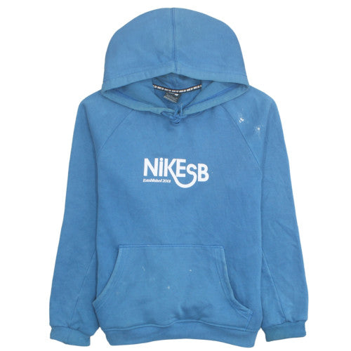 Nike SB Men's Blue Medium Pullover Hoodie with Logo Graphic