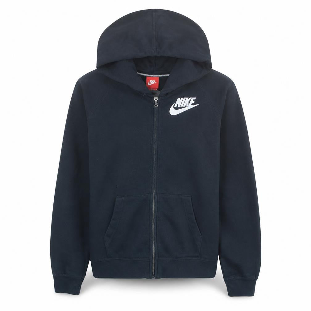 Nike Women’s Black Full Zip Hoodie Size L Cotton Blend Sweatshirt