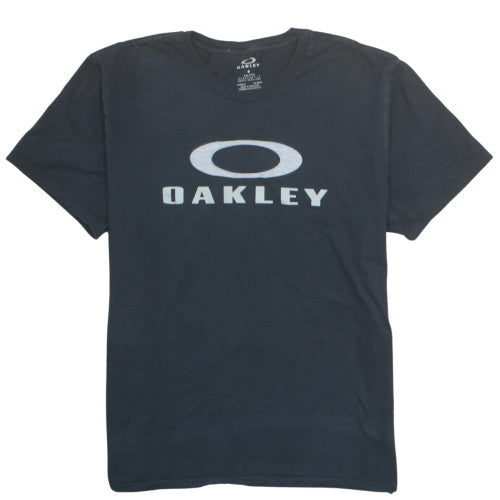 Oakley Mens Black 2XL Regular Fit Cotton Logo T-Shirt
