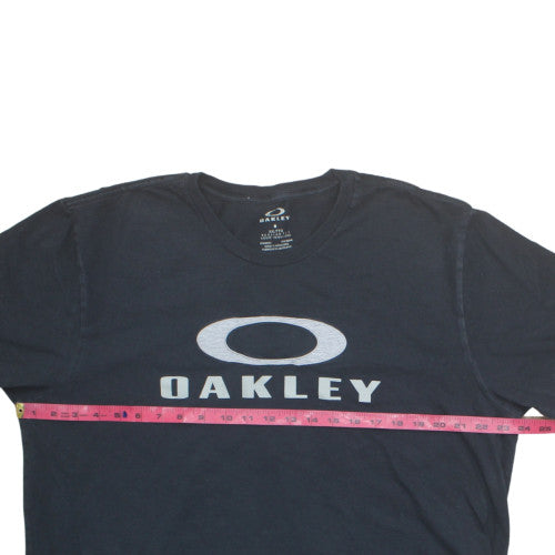 Oakley Mens Black 2XL Regular Fit Cotton Logo T-Shirt