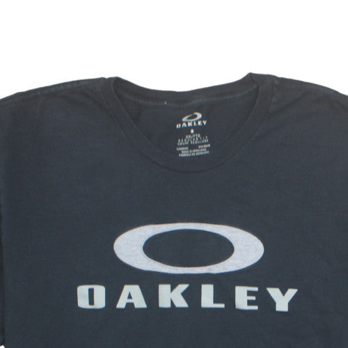 Oakley Mens Black 2XL Regular Fit Cotton Logo T-Shirt