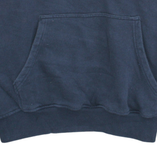 Dickies Men's Blue Pullover Hoodie Large Fleece Logo Sweatshirt
