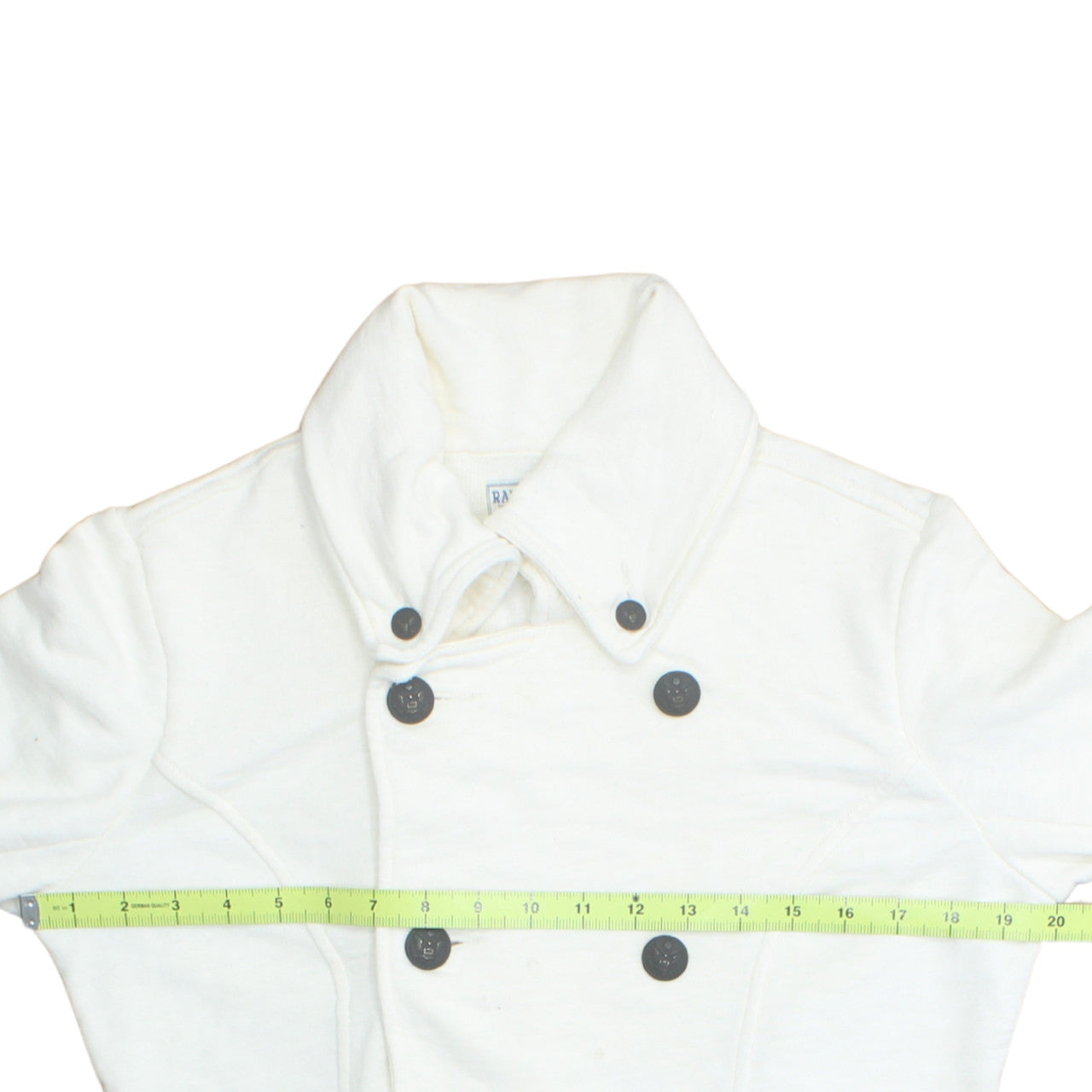 Ralph Lauren Polo Jeans Women’s White Button Full Zip Sweatshirt Jacket M