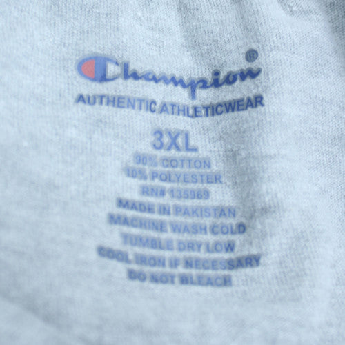 Champion Men's Grey 3XL Classic Crew Neck Cotton T-Shirt