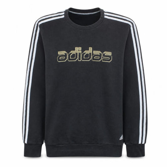Adidas Men's Black XL Pullover Sweatshirt with Logo
