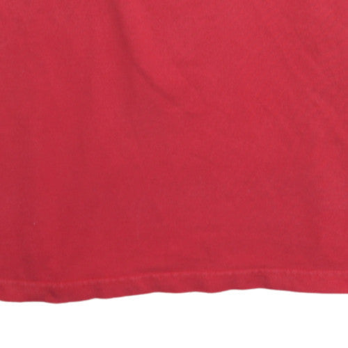 Disney Men's Red Cotton Mickey Mouse Polo Shirt XL
