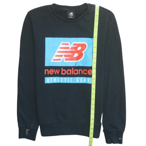 New Balance Men's Black M Pullover Sweatshirt Graphic Print