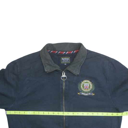 Barbour Men's Blue 2XL Basic Full Zip Polo Club Jacket