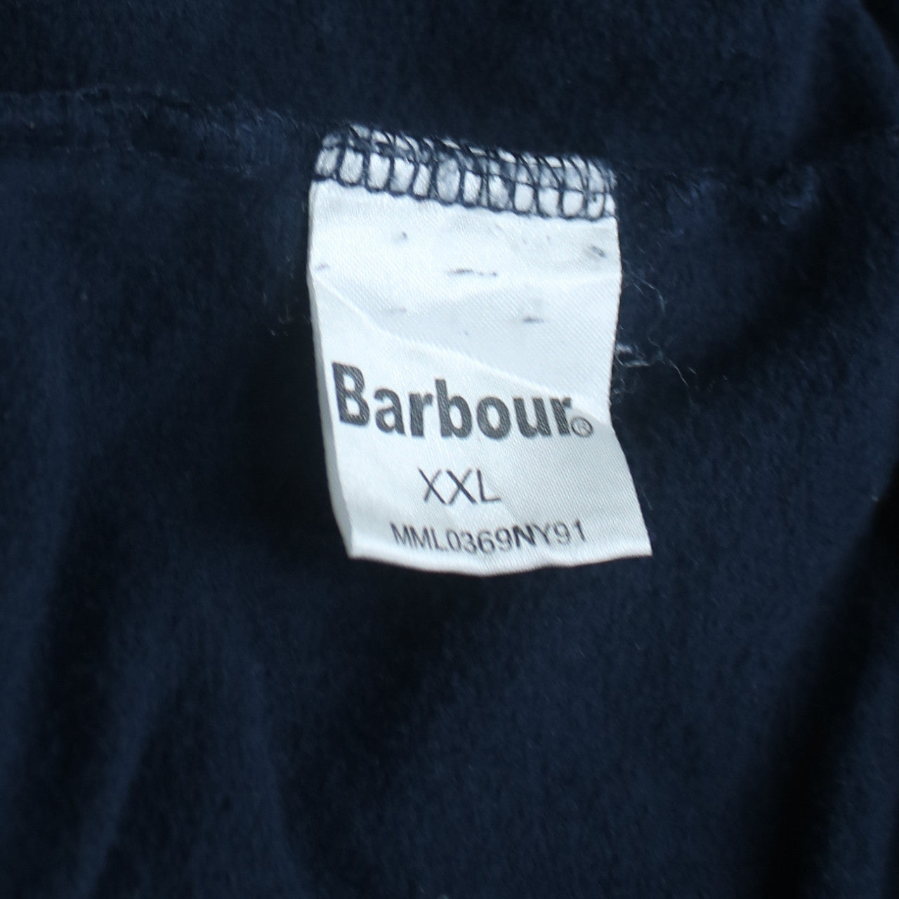 Barbour Men's Blue 2XL Basic Full Zip Polo Club Jacket