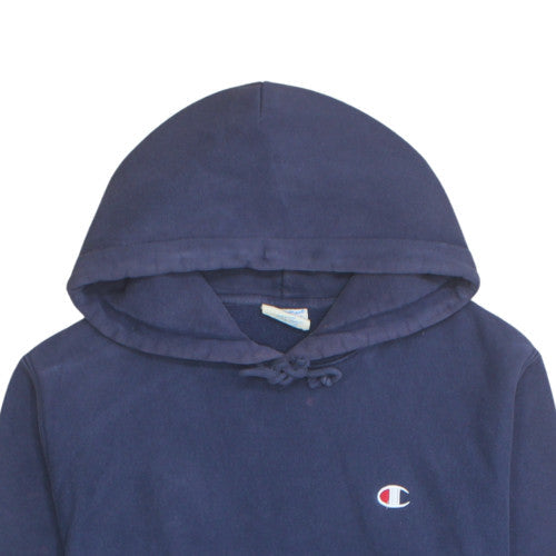 Champion Men's Blue Pullover Hoodie M Classic Reverse Weave