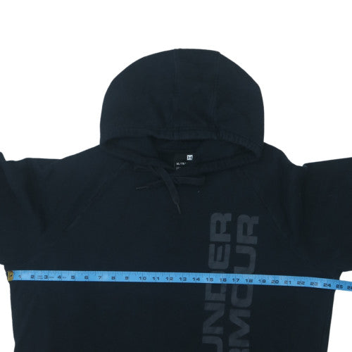 Under Armour Men's Black XL Pullover Hoodie with Logo Print