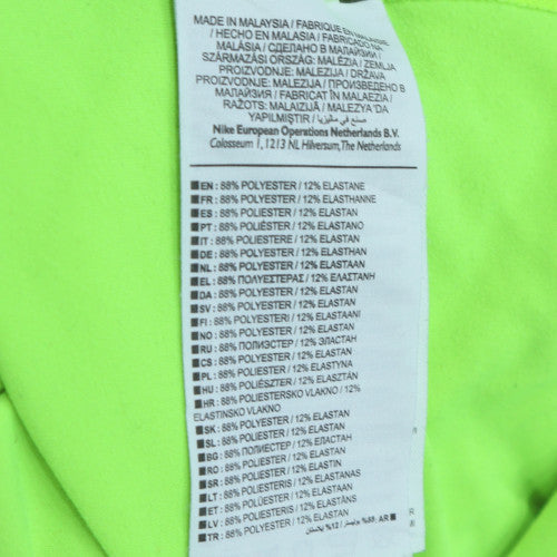 Nike Men's Green Dri-Fit 1/4 Zip Long Sleeve Athletic Sweatshirt M